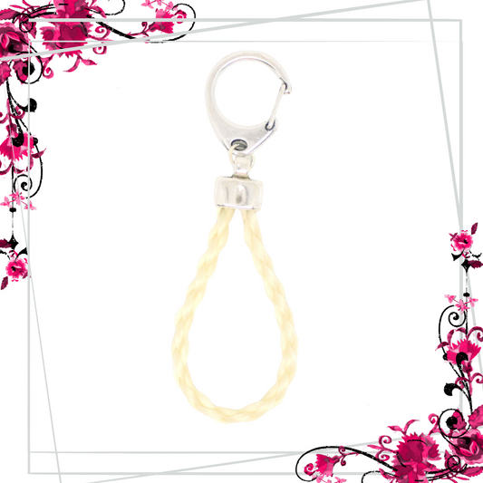 Porte-clé FOLCO personnalisé - Crin de Cheval Artisanal