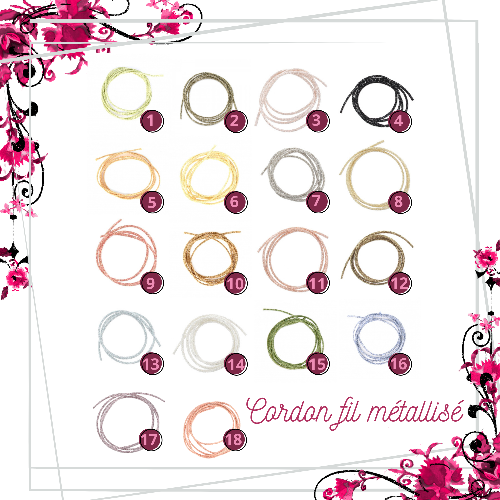 Bracelet ISIS & cordon métallisé - Crin de Cheval Artisanal