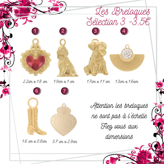 Bijou de sac - les Breloques sélection 3-3.5€