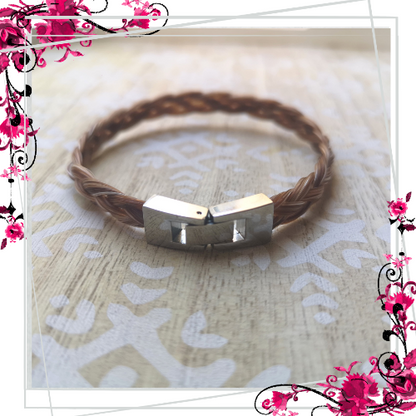 Bracelet AZUR - Crin de Cheval Artisanal