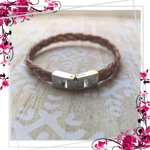 Bracelet AZUR - Crin de Cheval Artisanal