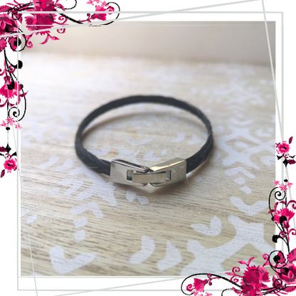 Bracelet AZUR petit modèle - Crin de Cheval Artisanal