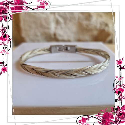 Bracelet AZUR petit modèle - Crin de Cheval Artisanal