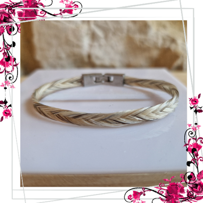 Bracelet AZUR petit modèle - Crin de Cheval Artisanal