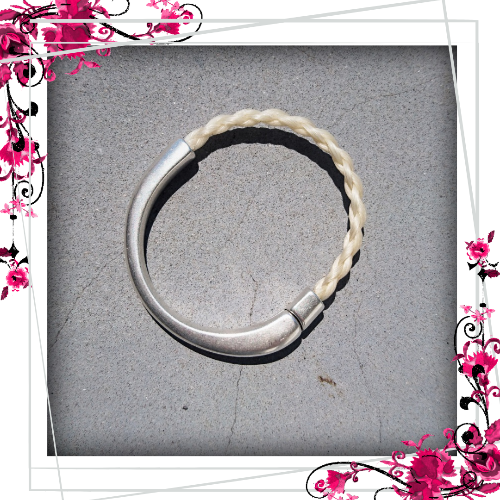 Bracelet HOMMAGE - Crin de Cheval Artisanal